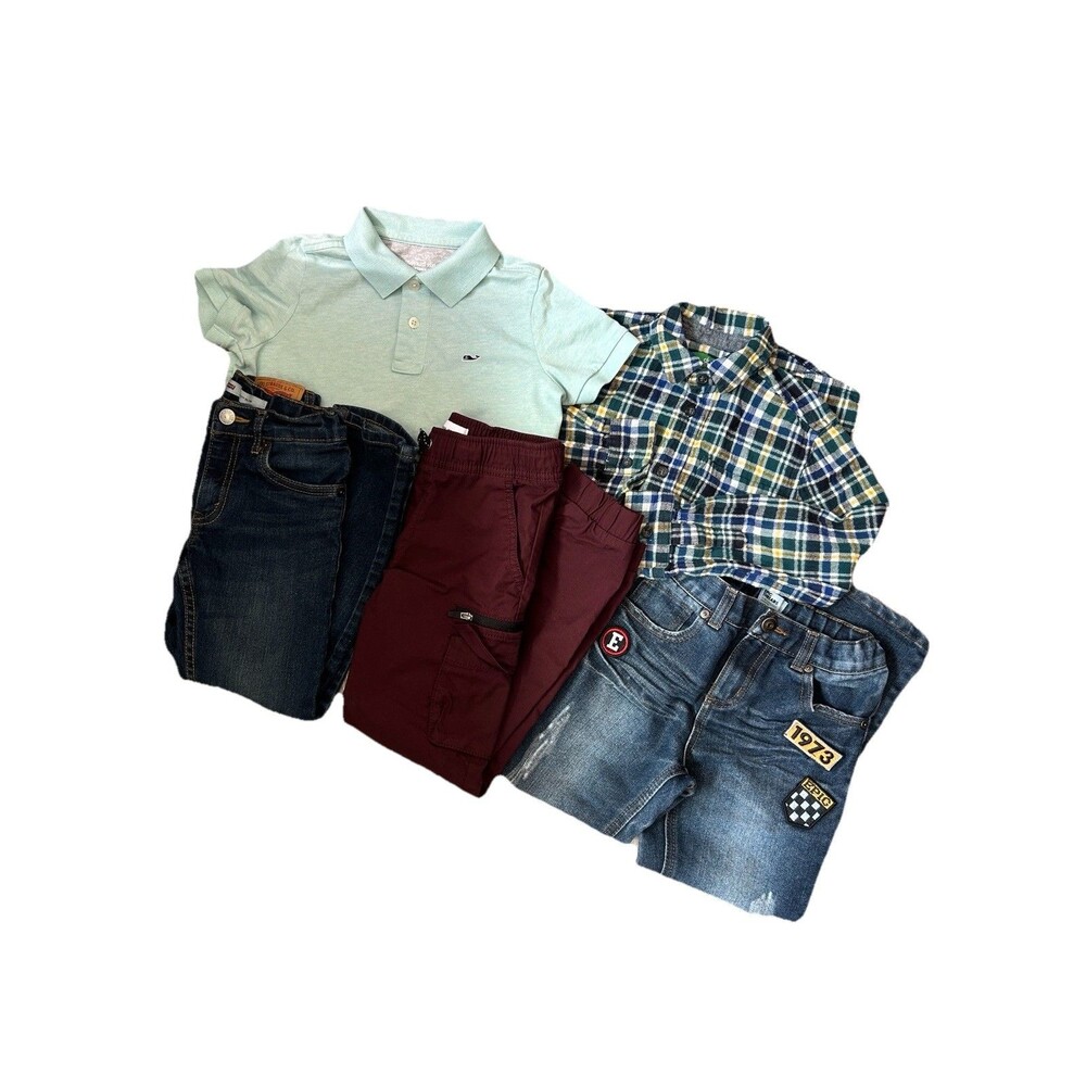 Boys Casual Clothing Lot 5pc Small 6 7 Vineyard Vines Levi's Shirt Jeans Pants